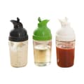 Salladsdressing Shaker Behållare Hemlagad Salladsdressing Flaska Mixer Mät Dressing Häll Mjukt Grepp 200ml