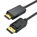 Miniatyrbillede 2 af 5: DisplayPort til HDMI 1,8 m forgyldt kabel, Avacon Display Port til HDMI adapter han til han sort