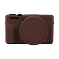 Mjukt silikonfodral med linsskydd för Canon PowerShot G7 X Mark III/G7X3 kaffe Kaffe