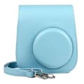 PU-läderväska för Instax Mini 11, Blå, Bärbart skyddsfodral Blue