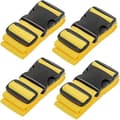 4-pack resväskeband för resväskor, bagageremmar, resetillbehör, multifunktionella, gula Yellow