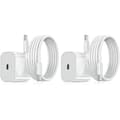 Laddare för iPhone - Kabel - 20W USB-C - Snabbladdare Vit 1:a kabel 1:a kabel 1st kabel
