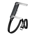 Miniatyrbilde 1 av 11: 2-i-1 Usynlig Stativ Ladekabel, Multiladekabel med Type C Multi-Vinkel Justerbart Stativ, 240W Hurtiglading C til C