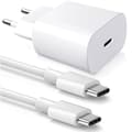 25W USB-C-lader og 20W-kabel for iPhone 16 Pro Max - 1M hvit