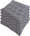Set med 6 stolsdynor 40 x 40, dekorativa dynor stolsdyna trädgårdsdynor, polyester