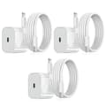 3-pakning - Lader for iPhone - Hurtiglader - Adapter + Kabel 20W Hvit one size iPhone 3-Pakning iPhone（NT） 3-Pakning iPhone 3-Pakning iPhone 3-Pack iPhone