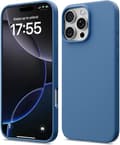 iPhone 16 Pro Deksel Flytende Silikon, Støtsikkert Deksel Kompatibelt med iPhone 16 Pro Deksel Mykt, Full Beskyttelse Deksel (Blå) Blå iPhone 16 Pro Blue iPhone 16 Pro