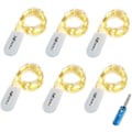 Miniatyrbild 1 av 7: Ljusslingor batteridrivna, 6-pack 2 m 20 LED-lampor