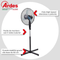 Miniatyrbild 5 av 9: Floor Fan, Powerful, Quiet, 3 Wings, 40cm, Oscillating, with Adjustable Height and Tilt,
