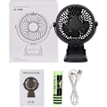 Miniatyrbild 5 av 7: Mini Clip on Fan, USB Clip on Desk Fan with 360° Rotation Portable Stroller