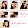 Miniatyrbild 2 av 7: 22Pcs Rainbow Straight Hair Extensions Clip in 21" Multicolor