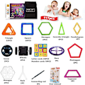 Miniatyrbild 2 av 7: Magnetic Building Blocks 117 PCS Toy/Robot/Animal/Ferris Wheel
