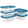Miniatyrbild 1 av 5: Rektangel plast portionslåda set med löd mat förvaringsbox behållare set mat förvaring 5 st