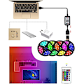 Miniatyrbild 4 av 4: RGB LED-remsa USB 5M LED-remsa LED-slingor,