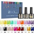 Miniatyrbild 1 av 6: UV-nagellack, 23-delars UV-gelnagellack Shellac-set med baslack   10 ml