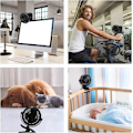 Miniatyrbild 3 av 7: Mini Clip on Fan, USB Clip on Desk Fan with 360° Rotation Portable Stroller
