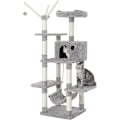 Miniatyrbild 2 av 6: Cat Tree, 154 cm, Grey Cat Tree Scratching Post Activity Centre