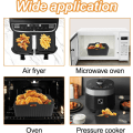 Miniatyrbild 2 av 3: 2 st silikonformar för airfryer, återanvändbara tillbehör för fritös, rektangulär silikonform för fritös,