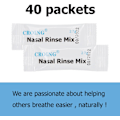 Miniatyrbild 2 av 4: Mix för sinussköljning + 1x flaska för nästvätt (300 ml), Neti Pot Kit, 40 st