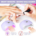 Miniatyrbild 4 av 6: UV LED-lampa för naglar, 168W Nageltork Gel Nagellack, Bärbar USB laddning