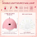 Miniatyrbild 3 av 8: Gel nagellack set med 36 W UV + LED nagellampa 20 st UV-nagellack nagelstudio set nagelset