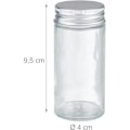 Miniatyrbild 2 av 6: Kryddburkar Set med 10 st, ströinsats, kryddburkar glas, 120 ml, etiketter,