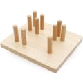 Miniatyrbild 2 av 6: Pedagogiska toddler leksaker Geometriska former Block Board Stapel Sortera Plug Toys