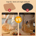 Miniatyrbild 5 av 7: Airfryer bakpapper 16-20cm 100 stycken runda non-stick engångspappersfoder,