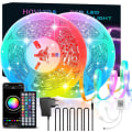 Miniatyrbild 1 av 5: LED Strip 20M, RGB 5050 LED Strips, 30 LEDs / Meter, App and Remote Control,