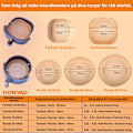 Miniatyrbild 2 av 7: Airfryer bakpapper 16-20cm 100 stycken runda non-stick engångspappersfoder,