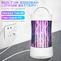Miniatyrbild 4 av 7: Portable Electronic Rechargeable Mosquito Fly Killer Light/Bug Zapper for Summer Travel,