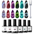 Miniatyrbild 1 av 8: UV Nagellack 6 Färger Mörk Lila Blå Röd Gel Nagellack UV Nageldesign Set Shellac Nagellack Soak Off Gel