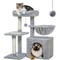 Miniatyrbild 1 av 6: Liten Kattträd, 72cm Kattorn för Inomhuskatter, Grå
