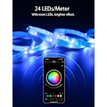 Miniatyrbild 6 av 7: LED Strip 10m, RGB 5050 LED Strips, 30 LEDs/Meter, App and Remote Control, 300 LED