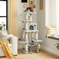 Miniatyrbild 5 av 6: Cat Tree, 154 cm, Grey Cat Tree Scratching Post Activity Centre