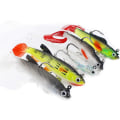 Miniatyrbild 6 av 7: Lock för fiske i Gädda Art Bait Gummibete Walleye 5 stycken
