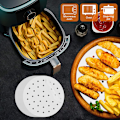 Miniatyrbild 6 av 7: 20 cm (8 tum) luftfritösfoder, pergamentpapper, 100 s
