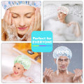 Miniatyrbild 5 av 5: shower cap for women/men, 6 pieces, waterproof and reusable bathing cap,