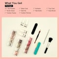 Miniatyrbild 8 av 9: 21pcs Nail Art Soak-off Powder Set, 12 Colors French Style Nail Extension With Clear, White, And Pink Shades,