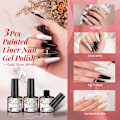 Miniatyrbild 2 av 6: 48 stycken  UV Nail Polish, Shellac Nail Polish med Base Coat Top Coat & Matte Top Coat,