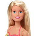 Miniatyrbild 6 av 7: Barbiedocka, 29 cm, blond och poolleksak med glidtillbehör