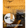 Miniatyrbild 5 av 6: Solcellslampor för utomhusbruk, [2 pack] 12 m/40 fot 100 LED solcellsled-remsor utomhus