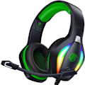 Miniatyrbild 1 av 5: FC100 Spelheadset för PS4/PS5/PC/Xbox/Switch, Xbox-headset med RGB-belysning