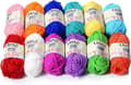 Acrylic Knitting & Crochet Yarn Spools(12-pack, 26 m/rulle)