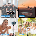 Miniatyrbild 6 av 6: Palo Selfie med Bluetooth, Mini Tripod Selfie Stick 360 ° rotation, bärbar stativ med fjärrkontroll