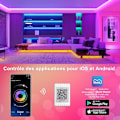 Miniatyrbild 8 av 9: LED Light Strip 20m, Music Sync LED Lights, RGB Smart LED Light Strips with Remote and App Control,