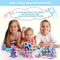 Miniatyrbild 2 av 7: 146Pcs Mini Magnetic Building Blocks  3D Macaron Learning