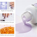 Miniatyrbild 3 av 5: UV Shellac nagellack, set 6 st, 8 ml UV-gelset under UV/LED-ljus, nagellack