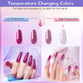 Miniatyrbild 7 av 7: Poly Gel Startpaket, 8 Rosa Röda Färger Poly Nagelgel DIY Snabb Nagelförlängningsgel, 120ml