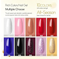 Miniatyrbild 3 av 8: Nagelgelset Lack Semipermanent 10st * 10ml, 36W LED/UV Nagellampa Komplett
